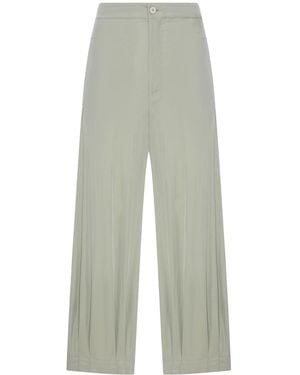 Transit Silk Blend Wide-Leg Cropped Trousers - White