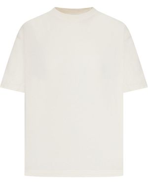Golden Goose Deluxe Brand T-Shirt With Reverse Logo On The Back - White