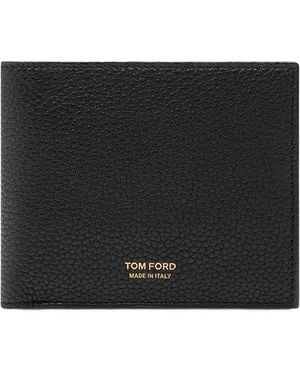 Tom Ford Portafoglio classico in pelle granulata - Nero