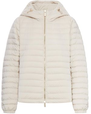 Moorer Julay Short Padded Down Jacket - White