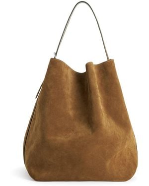 TOTEME Belteg Tote Suede Bag - Natural