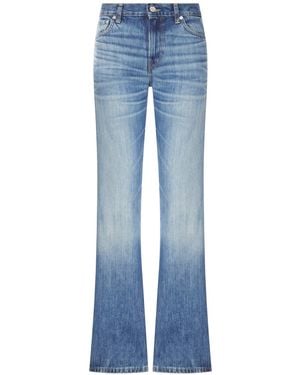 Haikure Medium Wash Denim Flare Jeans - Blue