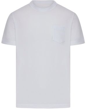 Sacai Cotton T-Shirt With Side Zippers - White