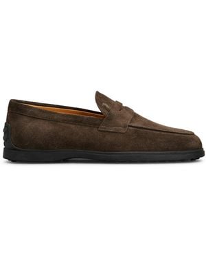 Tod's Suede Leather Moccasin - Brown