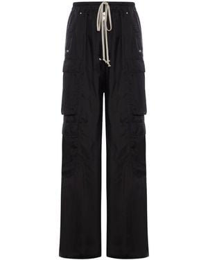 Rick Owens Cupro Cargo Pants - Black