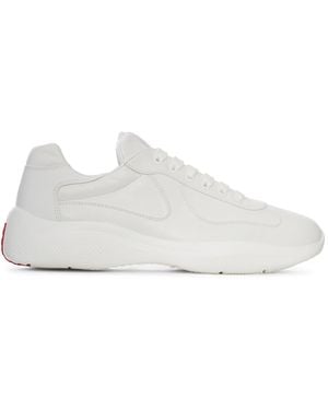 Prada America's Cup Leather Trainers - White