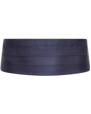 Giorgio Armani Fascia da smoking in raso di seta - Blu
