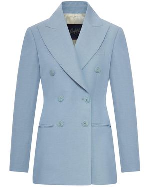 The Seafarer Tailored Double-Breasted Vanity Jacket - Blue