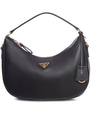 Prada Soft Grain Leather Sac Bag - Blue