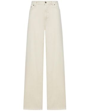 Golden Goose Deluxe Brand Wide Leg Jeans - White