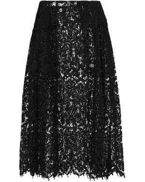 Fendi Macrame Lace Skirt - Black