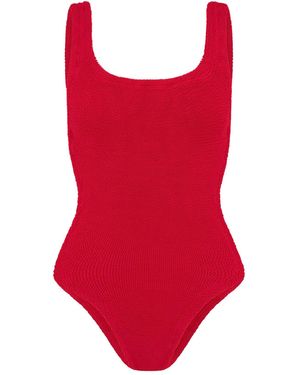 Hunza G Costume da bagno intero square - Rosso