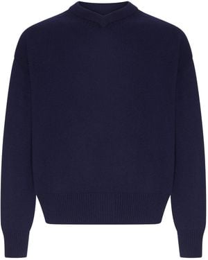 JW Anderson V-Neck Sweater - Blue