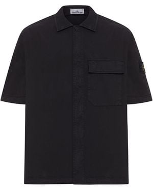 Stone Island Short-Sleeved Shirt - Black