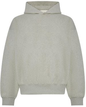 Fear Of God Cotton Blend Hoodie With Logo - Grey