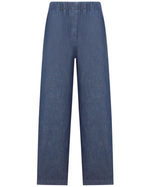 Jil Sander Wide Leg Pants - Blue