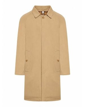 Burberry Car Coat Medio Heritage Camden - Natural