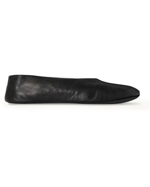 The Row Stella Leather Mules - White