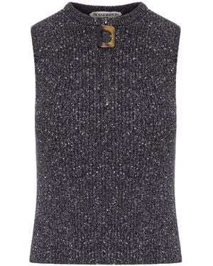 JW Anderson J.W.Anderson Top Tank With Zip - Grey