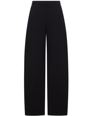 Alaïa High-Waisted Rounded Trousers - Blue