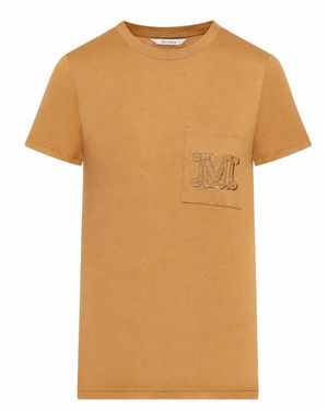 Max Mara Cotton Jersey T-Shirt - Orange