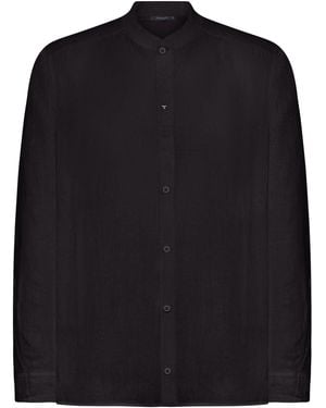 Transit Mandarin Collar Shirt - Black