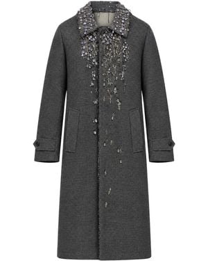 Prada Single-Breasted Overcoat - Gray