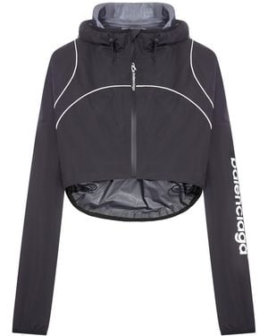 Balenciaga Techwear Cropped Jacket In - Blue