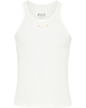 Maison Margiela Top a coste - Bianco