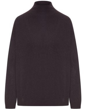 Transit Oversized High-Neck Sweater - Blue