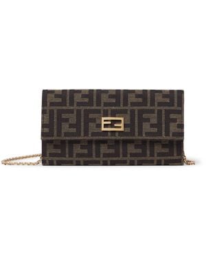 Fendi Continental Wallet - Brown