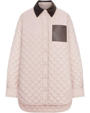 Loewe Quilted Overshirt - Pink