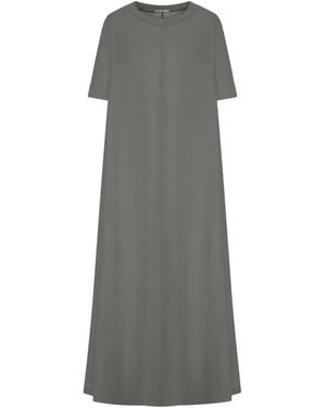 Transit Minimal Long Linen Dress - Grey