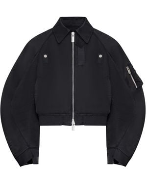 Sacai Cotton Chino X Nylon Twill Blouson - Blue
