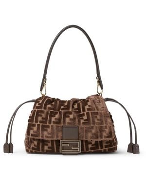 Fendi Mamma baguette media - Marrone
