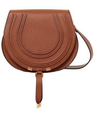 Chloé Marcie Medium Leather Bag - Brown