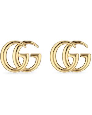 Gucci Gg Marmont Stud Earrings - Metallic