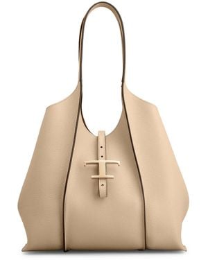 Tod's Borsa shopping piccola in pelle t timeless - Neutro