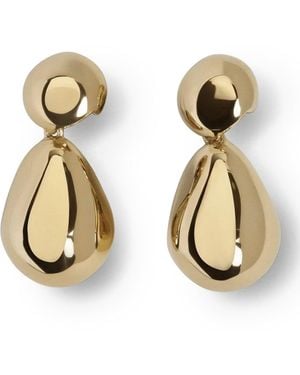 Phoebe Philo Double Ball Earrings - Metallic