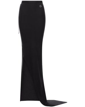 Moncler Adjustable Knitted Skirt - Black
