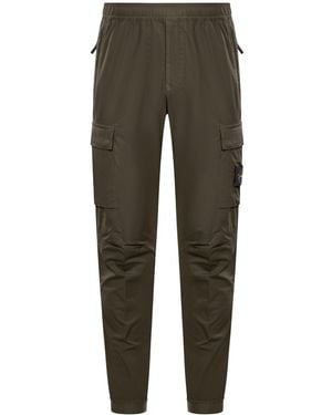 Stone Island Compass Logo Sports Trousers - Green