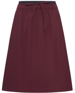 Prada Gonna midi in popeline di cotone - Viola