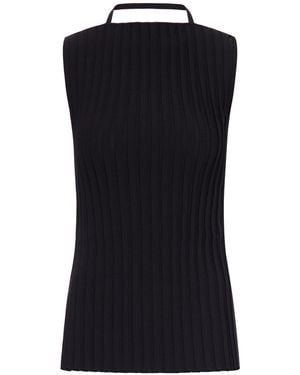 Sportmax Stretch Knit Top - Black