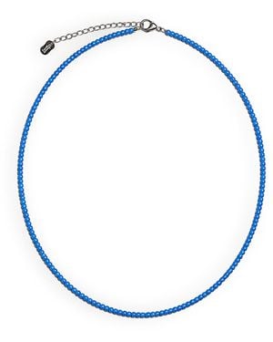 COLLANINE COLORATE Mini Colorful Necklaces With Glass Beads - Blue