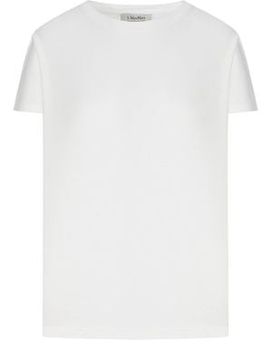 Max Mara Cotton And Modal Jersey T-Shirt - White