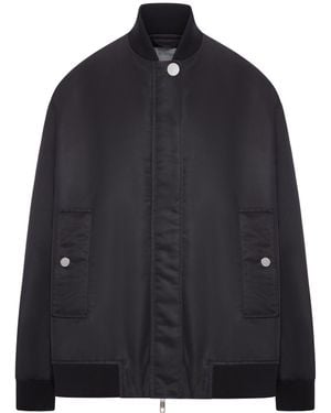 Sportmax Oversized Twill Bomber - Blue