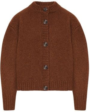 Soeur Cardigan leonard in lana compatta - Marrone