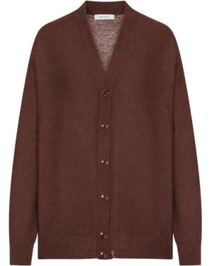 Lemaire Relaxed Twisted Cardigan - Brown