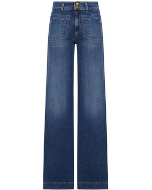 The Seafarer Jane Cotton Denim Jeans - Blue