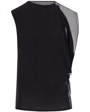 Sportmax Asymmetric Top - Black